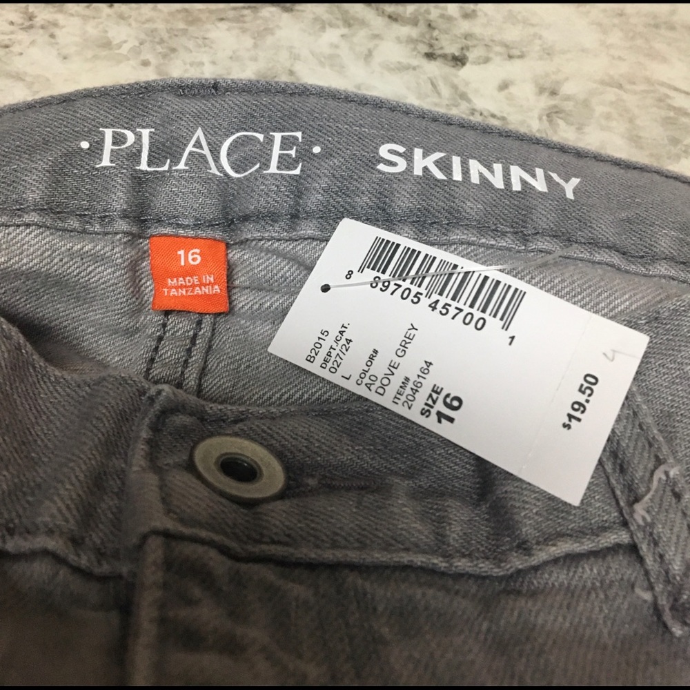 Gray skinny jeans